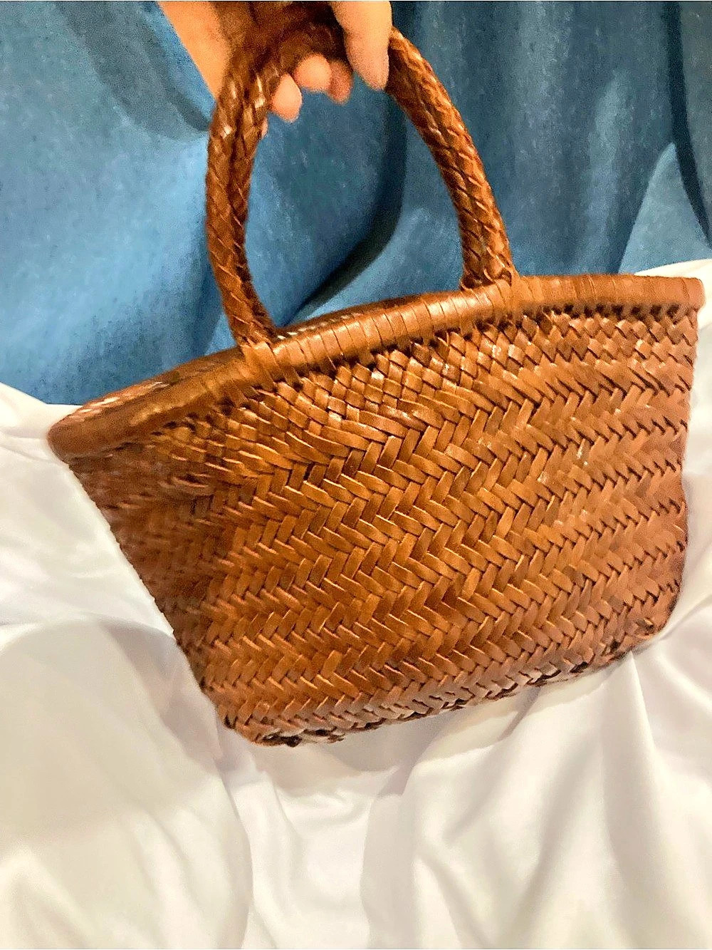 Triple Jump Mini Bag in Tan Dragon Diffusion